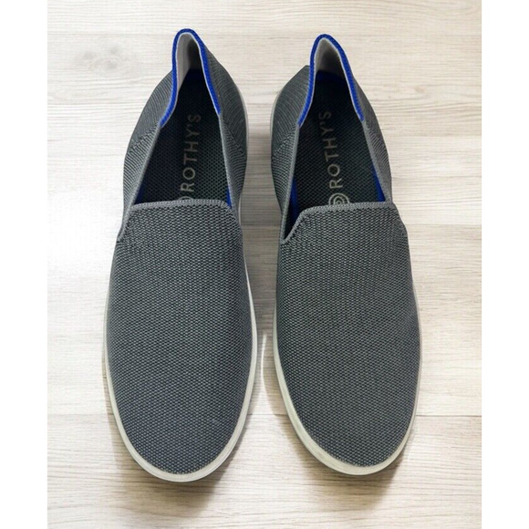 Rothy's Shoes - *Read* Rothy’s The Original Slip On Sneaker Steel Gray & Blue Women’s Size 9.5